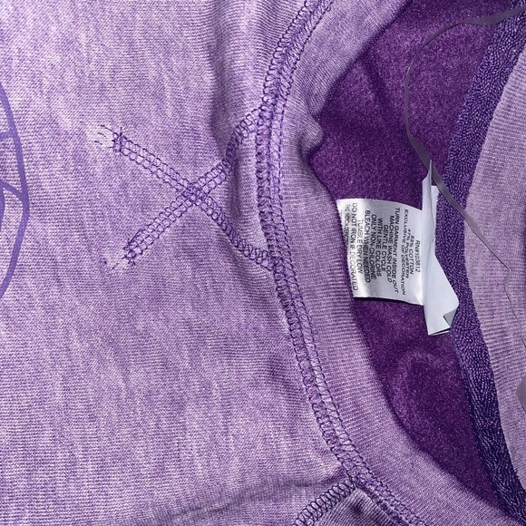 NBA Los Angeles Lakers LA Women's Large Burnout Retro Logo Fleece Sweatshirt New - Picture 5 of 10